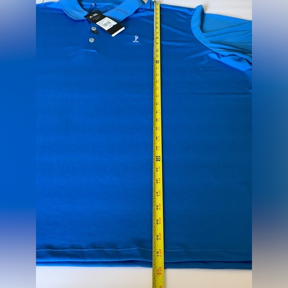 ADIDAS ADIPERFORM 2XL MENS GOLF Polo Shirt Extra Extra Large BLUE “SF 1930” NWT - Picture 9 of 16